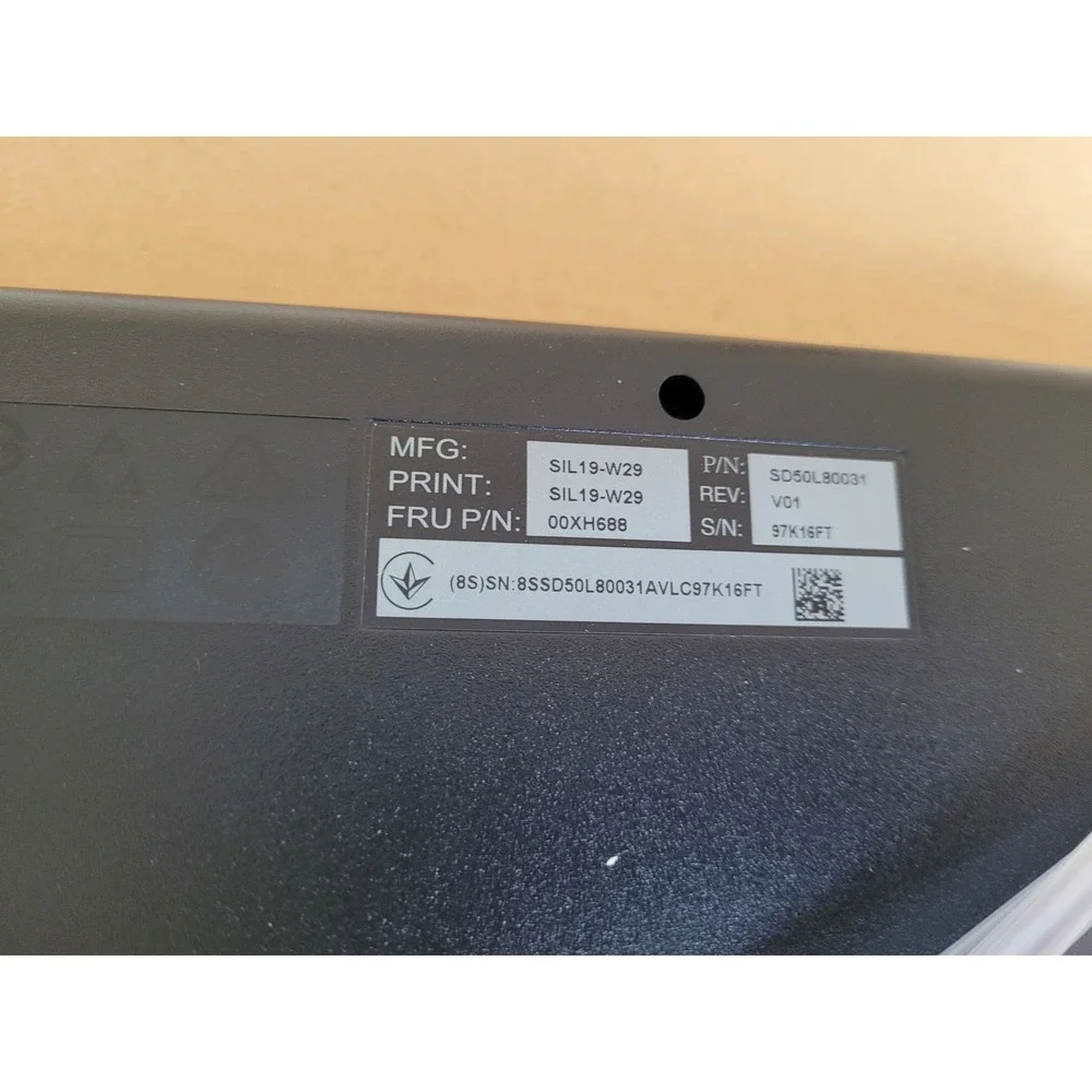 Lenovo Wired Keyboard USB SIL19-W29 SD50L80031 00XH686 New‎ in Box #2